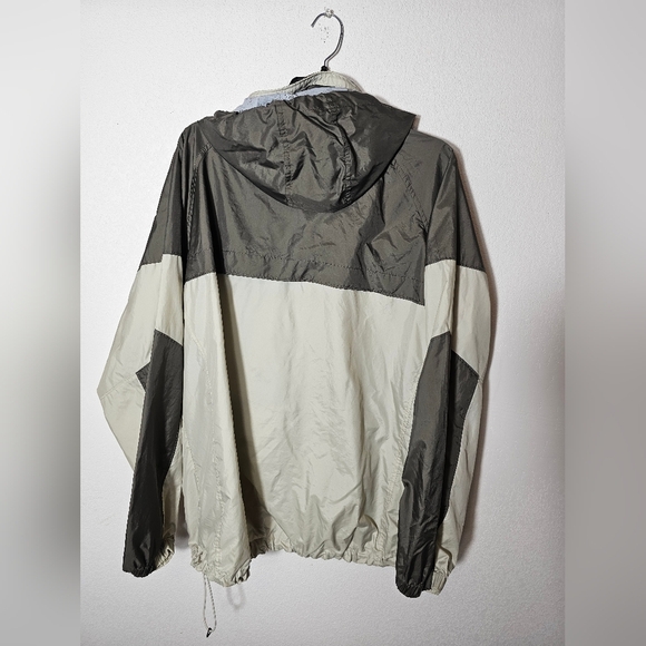 Columbia Greige and Gray Long Sleeve Windbreaker Jacket Men's Size Large - Picture 9 of 13